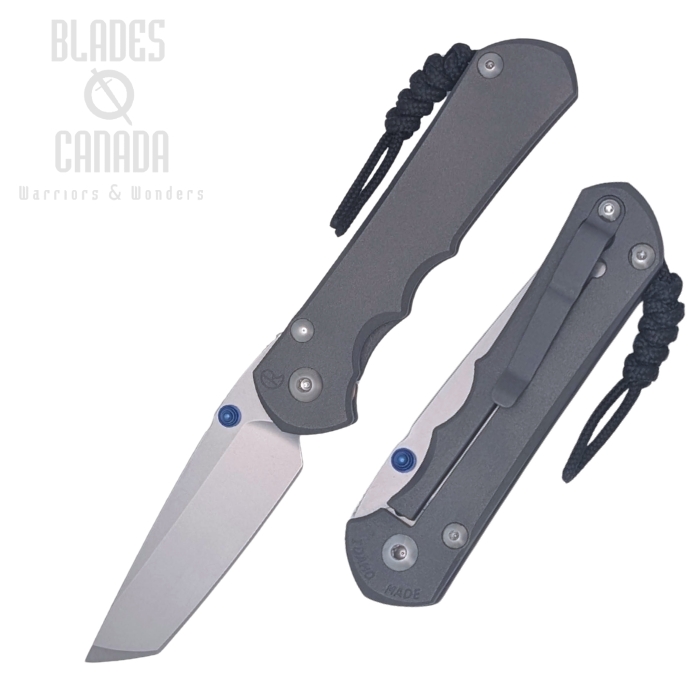 (image for) Chris Reeve Large Inkosi Tanto Framelock Folding Knife, MagnaCut SW, Titanium Sandblasted, LIN-1042